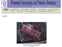Tablet Screenshot of pastelsocietynj.org